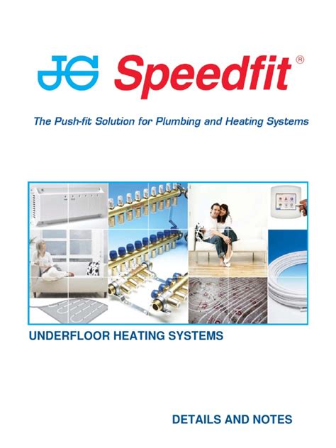 jg speedfit underfloor heating details  notes mains electricity thermostat