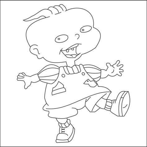 phil  lil rugrats coloring pages