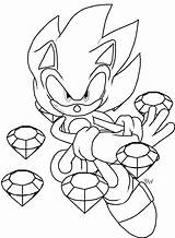 Sonic Super Coloring Hedgehog Pages Getcolorings sketch template