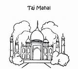 Coloring Pages Taj Mahal Ancient India Phantom Opera Israel Colouring Diwali Drawing Getcolorings Getdrawings Colorings Printable sketch template
