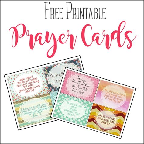 printable prayer cards  printable