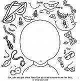 Face Funny Coloring Create Pages Crayola sketch template