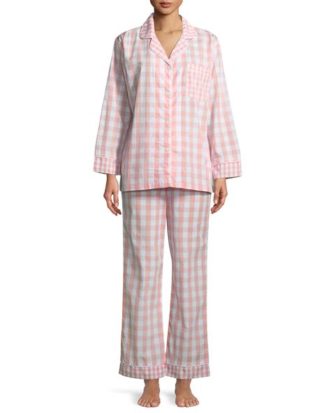 bedhead pajamas gingham long sleeve classic pajama set neiman marcus