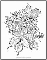 Coloring Paisley Floral Life Blooms Blend Perfection Inner Tap Bring Artist Into Beautiful sketch template