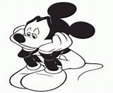 Disney Coloring Pages Mouse Mickey Sad Printable Minnie Print Bing sketch template