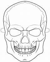 Halloween Mask Coloring Skull Pages Outline Printable Print Scary Kids Sheet Color Onlinecoloringpages sketch template