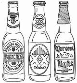 Beer Drawing Line Bottle Bottles Coloring Pages Tattoo Drawn Google Alcohol Outline Drawings Template Color Search Printable Getdrawings Bière Dessins sketch template