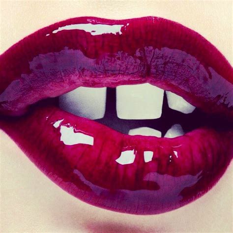 Shiny Red Lipstick Beautiful Lips Lip Art Makeup