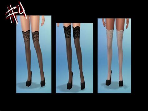 Chloette S Simstemptation S Lace Stockings Sims 4 Clothing Clothing
