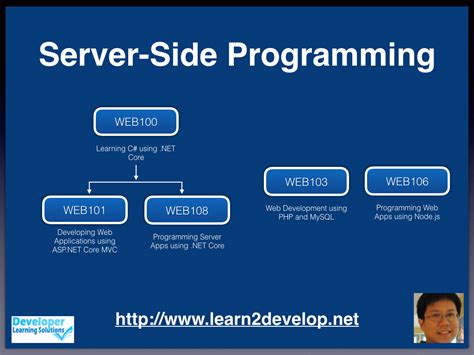 learndevelopnet server side programming series  courses