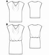 Cowl Burdastyle sketch template