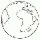 Earth Simple Drawing Coloring Pages Globe Drawings Getdrawings Color Visit sketch template