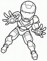 Lego Ironman sketch template