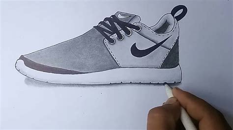 draw  nike shoes  paper easy sketch youtube