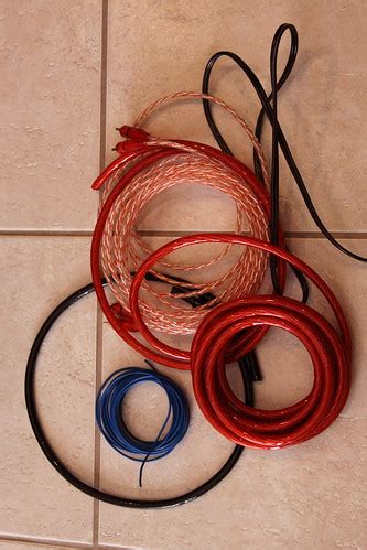 wiring kit  amp install    amp ga wire  flickr
