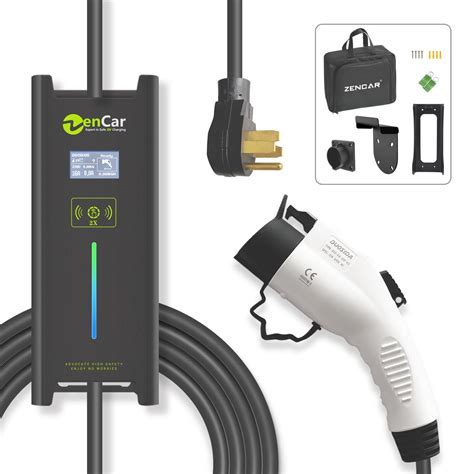 buy evcars ev charger level   amp portable evse home electric vehicle charging station