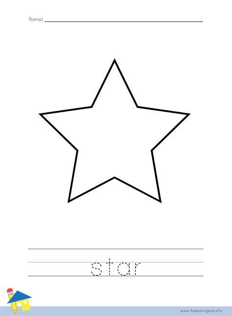 shape star worksheet