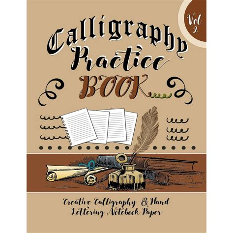 calligraphy practice book vol  creative calligraphy hand lettering