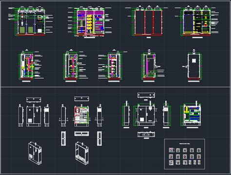 control panel layout  cad block  autocad drawing