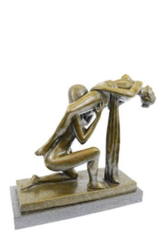 Handmade European Bronze Sculpture Erotic Art Deco 2