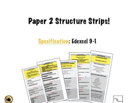 structure strips  edexcel   history paper  teaching resources