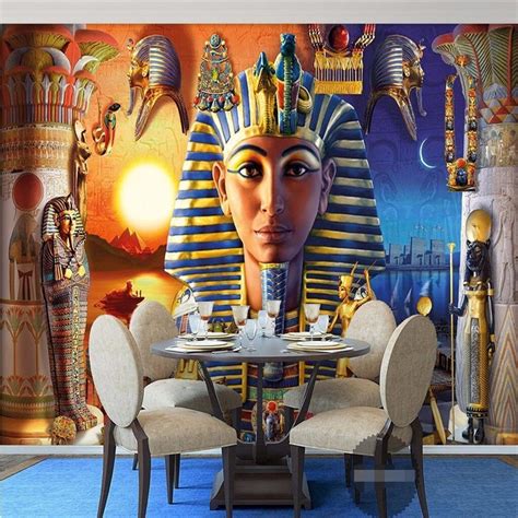 Beibehang 3d Mural Decor Picture Backdrop Modern Egyptian Culture