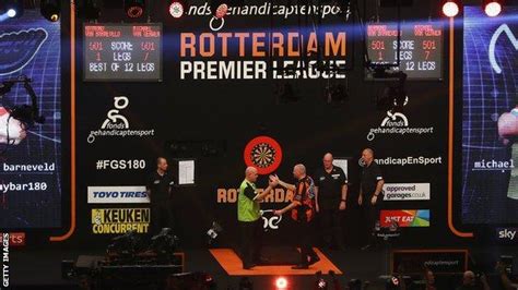 premier league darts rotterdam double header rescheduled  september bbc sport