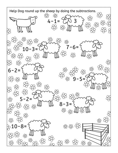 printable math fun sheets  children  activity