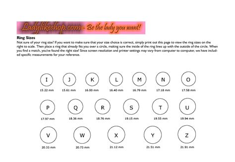 men ring size chart printable