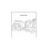 Gorby Coloring Kids Garbage Truck sketch template