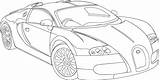 Bugatti Veyron Chiron Kleurplaten Kleurplaat Buga Lamborghini Besøk Carscoloring Velg sketch template
