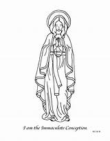 Immaculate Coloring Conception Kids Mary Pages Heart Catholic Lourdes Virgin Lady Handouts Lesson Choose Board Children May Sacred Sheets sketch template