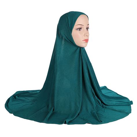 Muslim Women Khimar Large Scarf Hijab Burqa Amira Hearwrap Cover Prayer