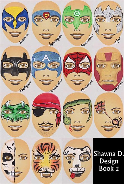 face paint templates printable word searches