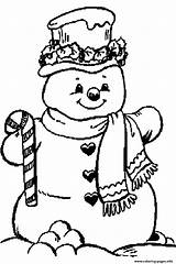 Snowman Coloring Christmas Pages Printable Print Color Colouring Sheets Kids Adult Candy Cane Cute Book Holiday Animated Children Bing Winter sketch template