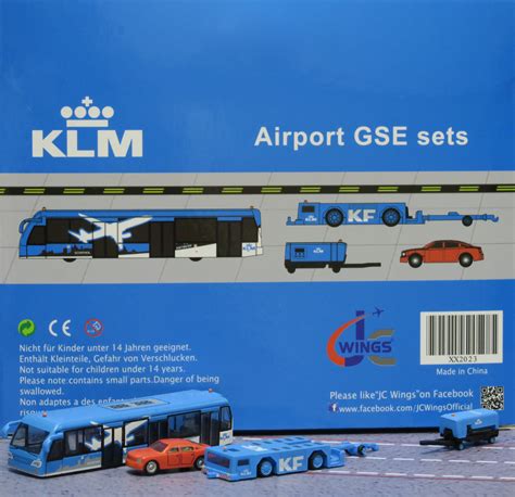 scale model storecom jc wings  xx klm airport gse set