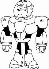 Titans Tulamama Cyborg sketch template