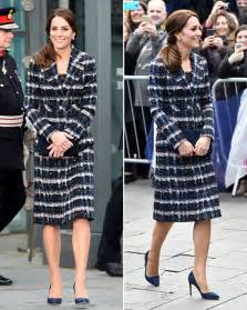 [pics] Kate Middleton’s Patterned Coat Stuns In Checkered