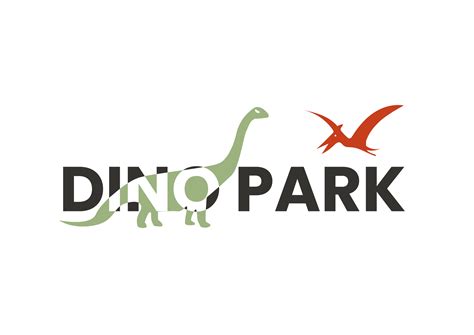 dinosaur amusement park logo dino park