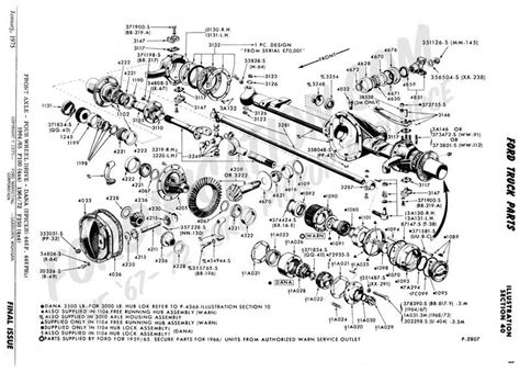 ford  front axle schematic