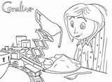 Coraline Coloring Pages Food Printable Print Movie Comments sketch template