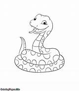 Snake Coloringpages Slavyanka sketch template