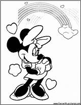 Minnie Coloring Pages Valentine Mouse Mickey Disney Printable Hoping Kids Color Fun Sheets Choose Board Surfing sketch template