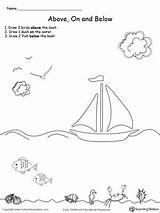 Preschool Objects Positional Position Printables Prepositions Preposition Direction Read Myteachingstation Relative sketch template