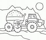 Coloring Sand Transportation Pages Cartoon Kids Designlooter Dump Printables Truck 73kb 2080 1800px sketch template