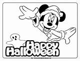 Halloween Coloring Pages Mouse Minnie Mickey Disney Friends Little Pluto Ones Amazing sketch template