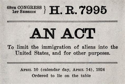 the immigration act of 1924 restrictionism on the rise brewminate a