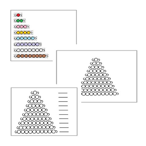 colored bead stairs   printable worksheets montessori