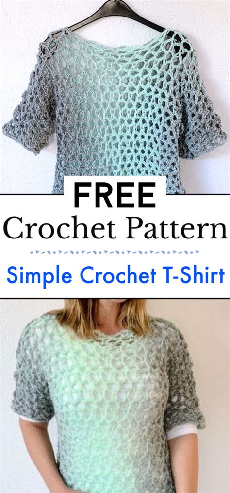 10 crochet t shirt pattern free crochet with patterns