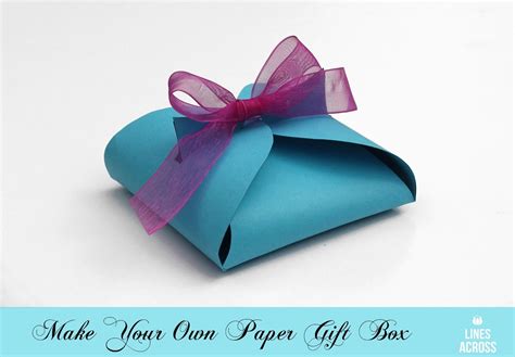 pretty  pieces simple diy paper gift box